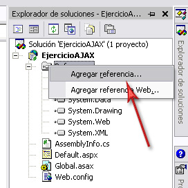Agregar la referencia a la librera